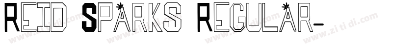 Reid Sparks Regular字体转换